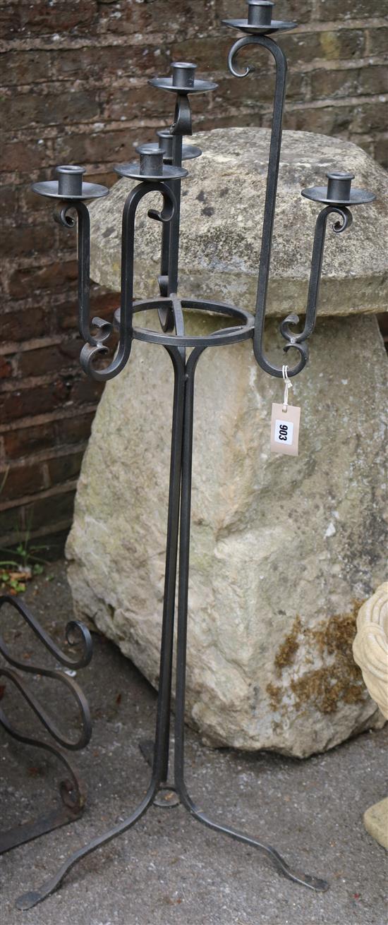 Iron candle stand & iron wine rack